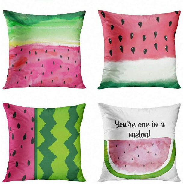 US_ Lovely Fruits Lemon Watermelon Throw Pillow Case Cushion Cover Home Car Deco 